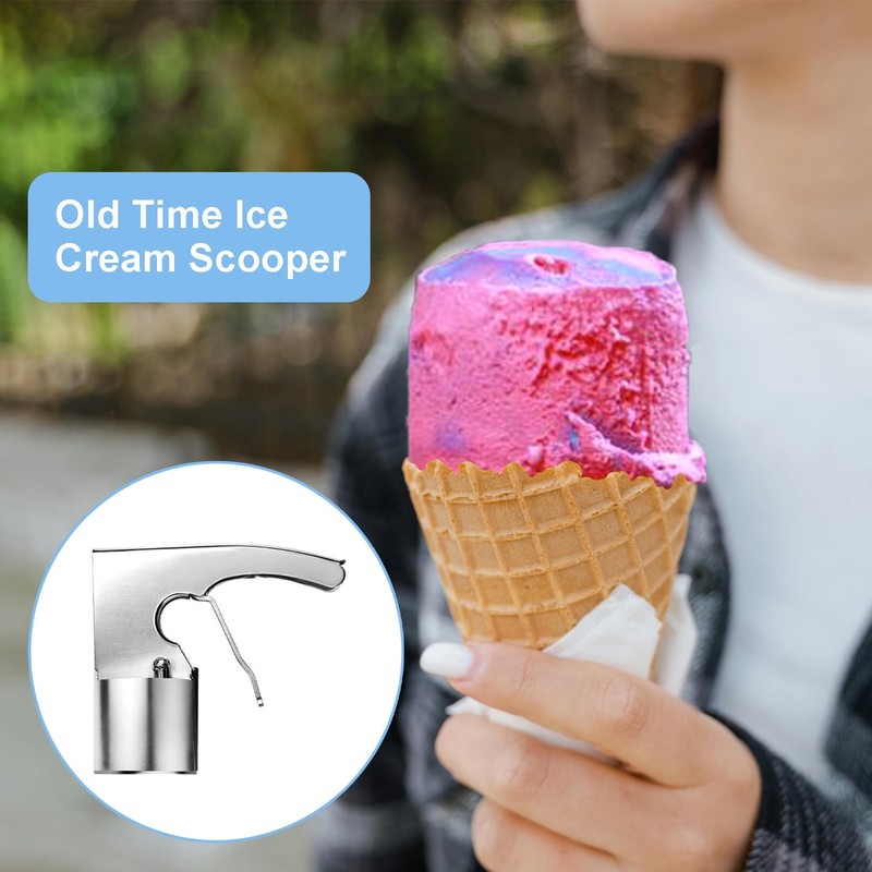 Reicyfang Old Time Ice Cream Scooper, Easy Release Trigger Ice