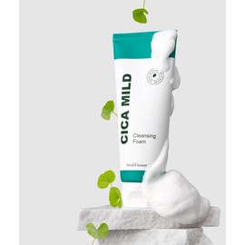 Mediflower Cica Mild Cleansing Foam 150ml, 1 piece / 시카 마일드 클렌징폼 150ml, 1개