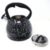 Norpro Stainless Steel Whistling Tea Kettle, Black 9.5" x 9"