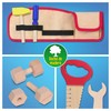 Kids House Cinturón de Herramientas de Madera para Niños, Juego