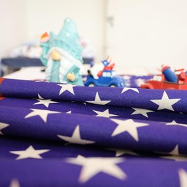 SASTYBALE 4th of July Table Runner, Reusable Patriotic Memorial Day Table Runners, Independence & Veteran' Day Kitchen Dining Table Stars Pattern Decor for Indoor & Outdoor Home Party, 13 x 72 Inch