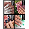 EBANKU 288PCS Clear Dual Nail Forms System Full Cover Nail