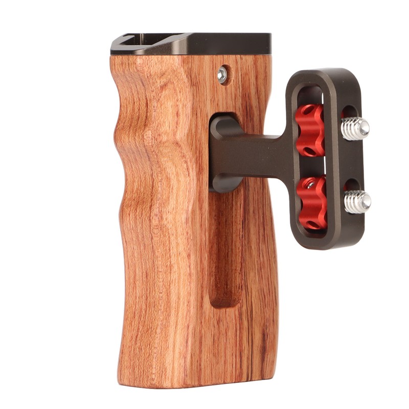 Universal Side Wooden Handle Grip Natural Adjustable Brazilian Wood Side
