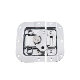 ZQIY 2PCS Silver Spring Loaded Heavy Duty Recessed Cam 12mm Stainless Steel Butterfly Twistlocks Aviation Box Hardware Fittings for Road Case and Audio Gear