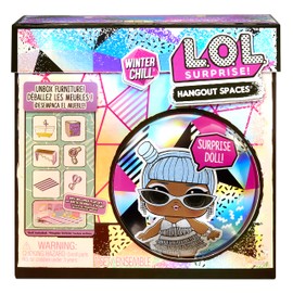 LOL Surprise Winter Chill Hangout Spaces Furniture Playset with Ice Doll, 10+ Surprises with Accessories, For LOL Dollhouse Play - Collectible Toy for Kids, Gift for Girls Boys Ages 4 5 6 7+ Years Old