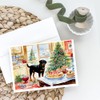 Caroline's Treasures DAC3876GCA7P Rottweiler Christmas Cookies Greeting Cards Pack of