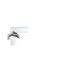 Functional Fine Art Dolphin Toilet Flush Handle-Front Mount in Satin Pewter
