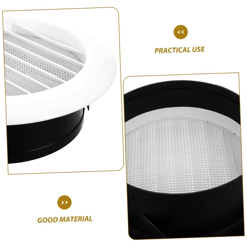 DOITOOL Round Vent Cover Louvered Design for Improved Airflow Bathroom