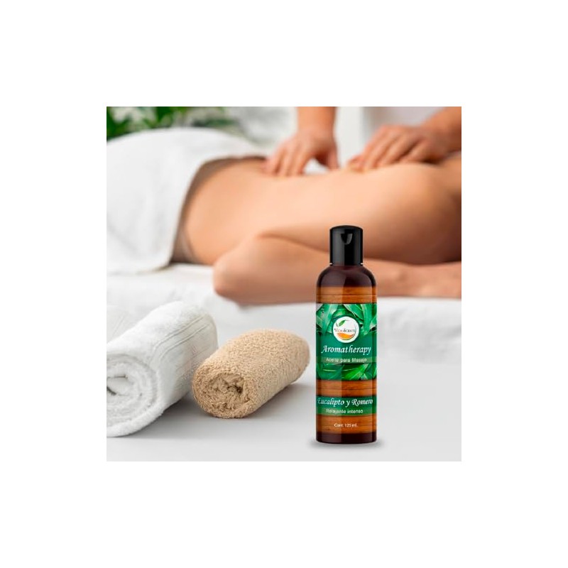 VIDA SCENTS AROMATHERAPY - Aceite Para Masaje Romero y Eucalipto