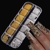 Bow Nail Charms Kit, Jremg 3D Nail Charms and Gems
