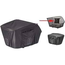 Basil - Keep Dry L Rain Cover, Waterproof, Grey, Rattan, 40 x 30 x 35 cm