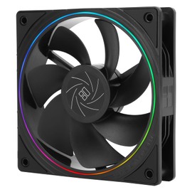Thermalright TL-S12R CPU Cooling Fan 120mm With ARGB Lighting, 1500RPM Speed, Black PC PWM Silent Computer Case Cooler