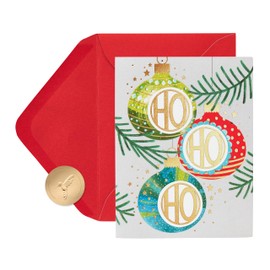 Papyrus Christmas Cards Boxed with Envelopes, Ho Ho Ho (20-Count)