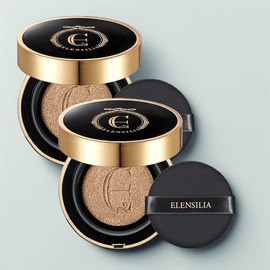 Ellencilla Escargot Essence Cover Cushion Premium, N21, 2 pieces / 엘렌실라 에스카르고 에센스커버쿠션 프리미엄, 엔21호, 2개