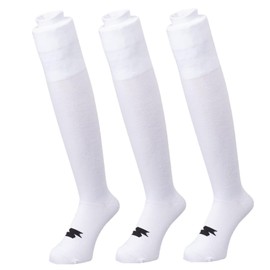 SSK Baseball Socks, 3 Pairs Set, Color Socks, 10 (White)