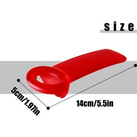 Haikole Jar Openers for Seniors,Red Jar Opener for Elderly Children Women Weak Hands,Easy Grip Bottle Opener,Frosted Red jar key,Plastic Jar Opener Tool (A-Red)