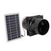 10W 12V Solar Powered Exhaust Fan for Round Pipe ABS
