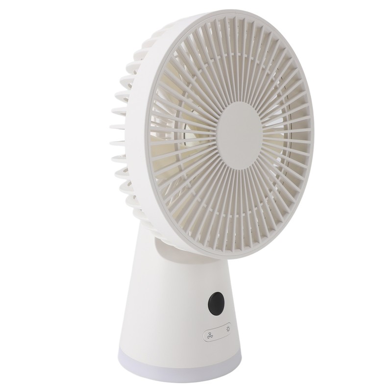Desktop Fan Portable 5 Speed Power Display Quiet USB Rechargeable