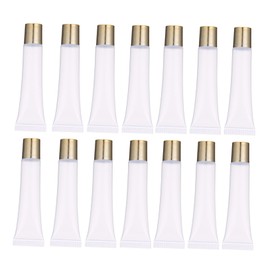 Minkissy 50pcs Refillable Lip Tubes Transparent Lip Balm Containers for Lightweight Portable Makeup Hoses for Balm Lotion