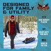 Flexible Flyer Winter Trek 3-Person Large Snow Sled – 5.5