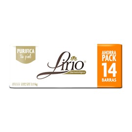 Jabón de Tocador Lirio Dermatológico 14 piezas de 150 g c/u