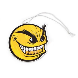 VmG-Store VmG-Store 2er Set Lufterfrischer Duftbaum Tuning frs Auto Duftspender Air Freshener Duft lustiger Anh?nger Design (112 Scary Smiley)