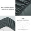 RUIKASI Double Fitted Sheet Deep - Dark Grey Bottom Sheet