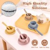 YOFOTHS Kids Silicone Tea Party Set, Pretend Play Tea Set