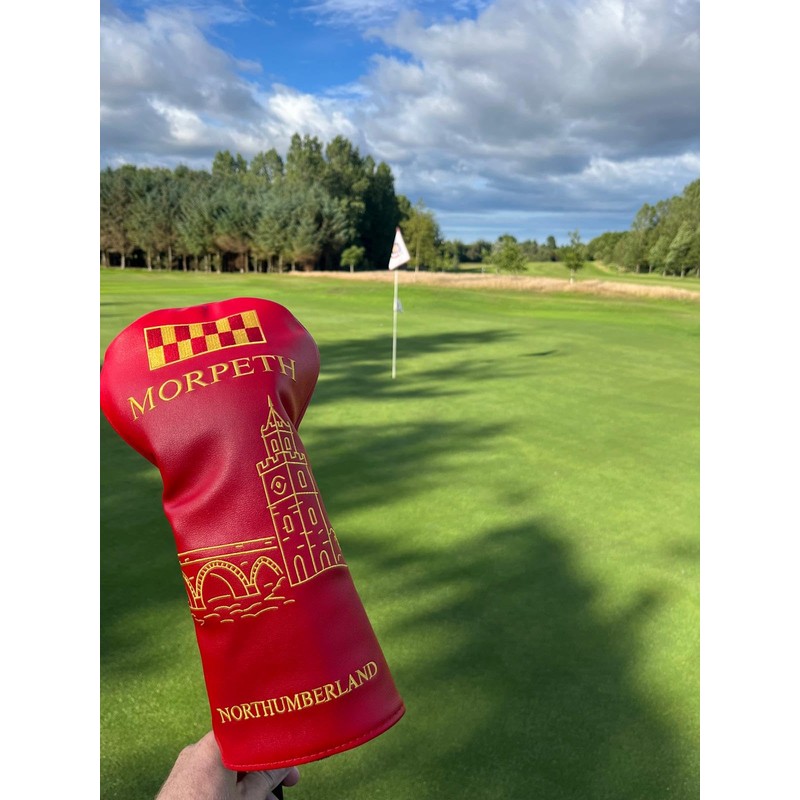 Morpeth Northumberland Golf Driver Headcover – Premium Leather Cover –