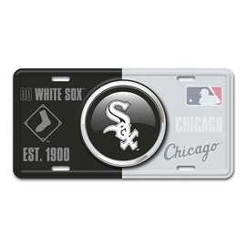 FANMATS 43226 Chicago White Sox Embossed Metal License Plate