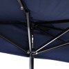 Sunnydaze 9-Foot Half Patio Umbrella with Solar LED Lights -