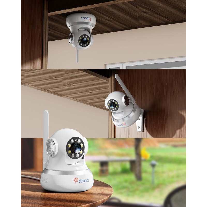 Ctronics Security Camera, Automatic Tracking, Monitoring Camera, PC Compatible, Pet