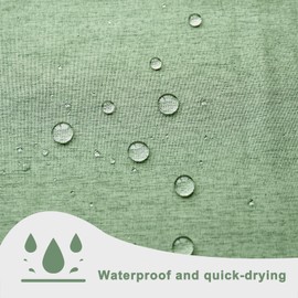 YISURE Narrow Linen Textured Shower Curtain 90x180cm, Heavy Duty Fabric Shower Curtains for Bathroom Waterproof Thick Hotel Luxury, Green 35''x71''