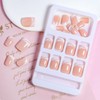 Press On Nails 24pcs Acrylic French Full Cover False Nails