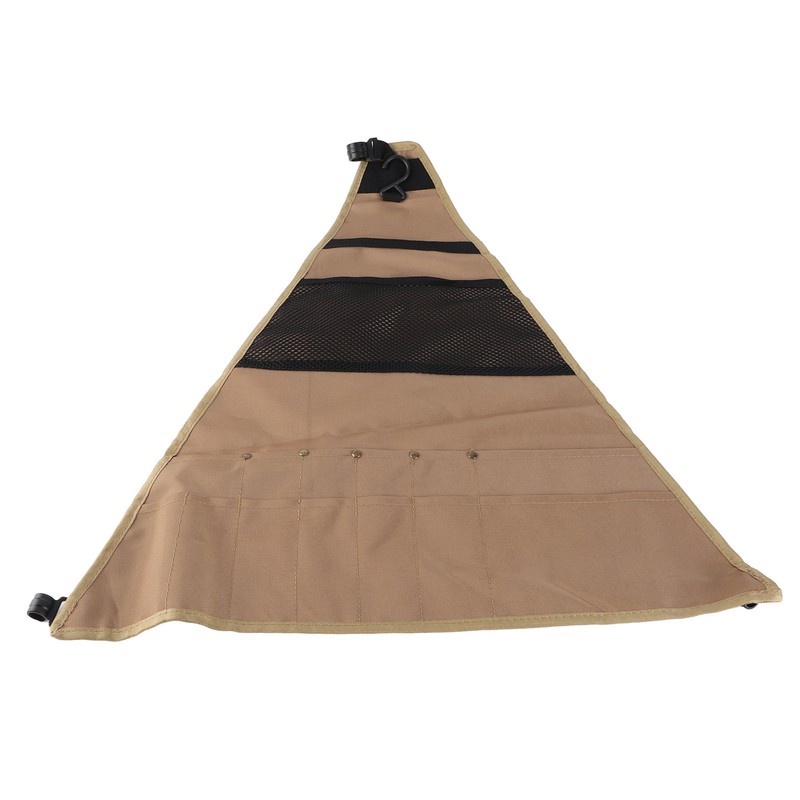 Camping Storage Bag Portable Triangle Oxford Cloth Tableware Hanging Organizer