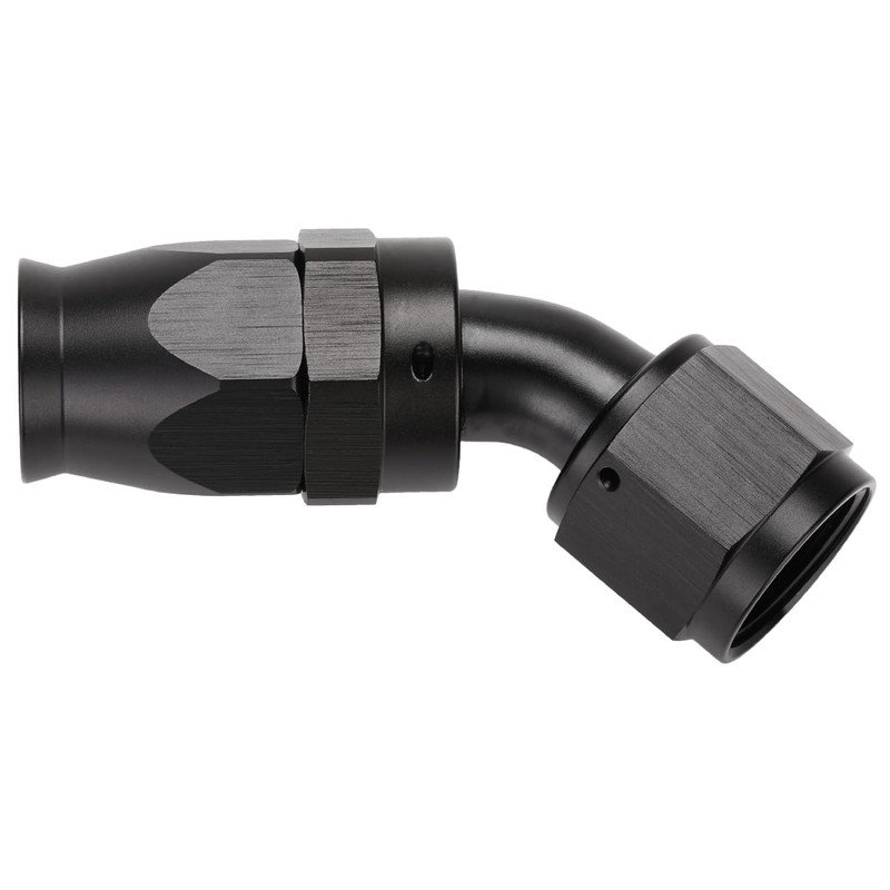 Podavelle 10AN PTFE Hose End Fitting 45 Degree Elbow Swivel