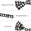 Plaid Men's Bow Ties, Checked Clip On Bowties for Boy's