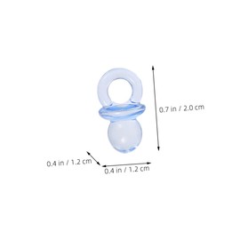 SUPVOX 150 pcs Mini Acrylic Pacifiers for Shower Favors Clear Pacifiers for Boy Girl Lightweight Portable for Celebrations and