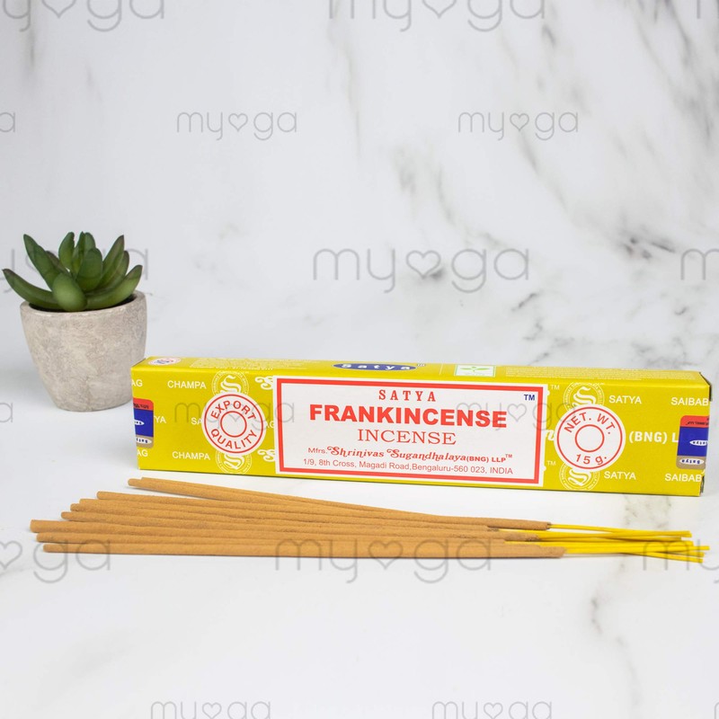 156 Satya Frankincense Incense Sticks 180 Grams (12 boxes of