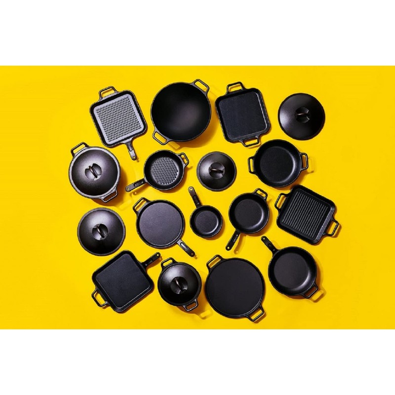 Lodge BOLD 12 Inch Seasoned Cast Iron Lid, Design-Forward Cookware