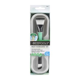 EcoTools Maskmates Multi-Masking Kit, For Facial Mask Application, With Dual Mixing Tray and Container, Set of 2 Brush Heads                          