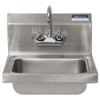 BK Resources BKHS-W-1410-P-G Wall Mount Stainless Steel Hand Sink with