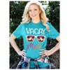 Beach Tee Shirts for Women Retro Beach Vibes Sunglasses Print