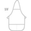 DayStar Apparel 250 Two Pocket Child Bib Apron, Maroon