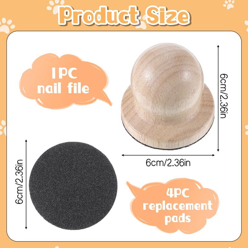 Zelphvt Dog Nail File Board Dog Scratch Board for Nails