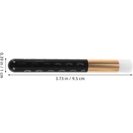Yardwe Cepillo de pestañas negro, 10 herramientas para limpieza facial y de extensiones, nylon y plástico para uso diario y profesional