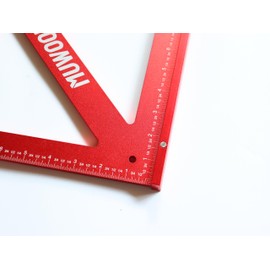 Precision Triangle Square 18 inch, Imperial Scale Framing Square for Precise 90 and 45-Degree Measurement, Aluminum Alloy Architect Ruler for Carpenter