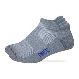 Top Flite Mens Ultra Dri Low Cut Seamless Toe Heel Tab Sport Socks 4 Pair Pack