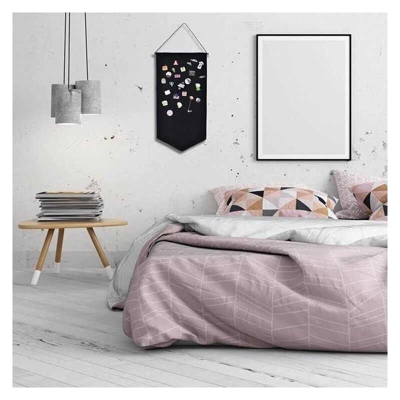 Anekoul 2Pcs Wall Display Banners Blank Wall Canvas Banner Enamel