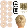 10 Pcs Hair Bun Maker - Donut Bun Maker for